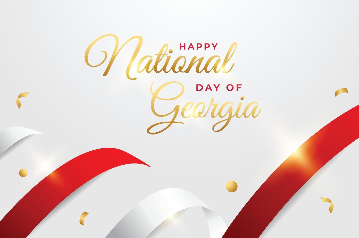 Georgia National day design illustration collection vector