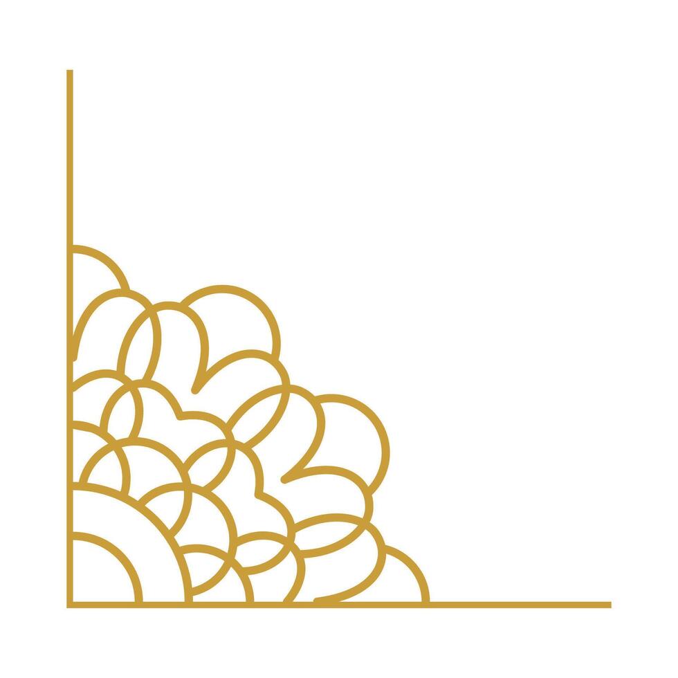 Mandala Wedding Ornament Gold Vector Designs