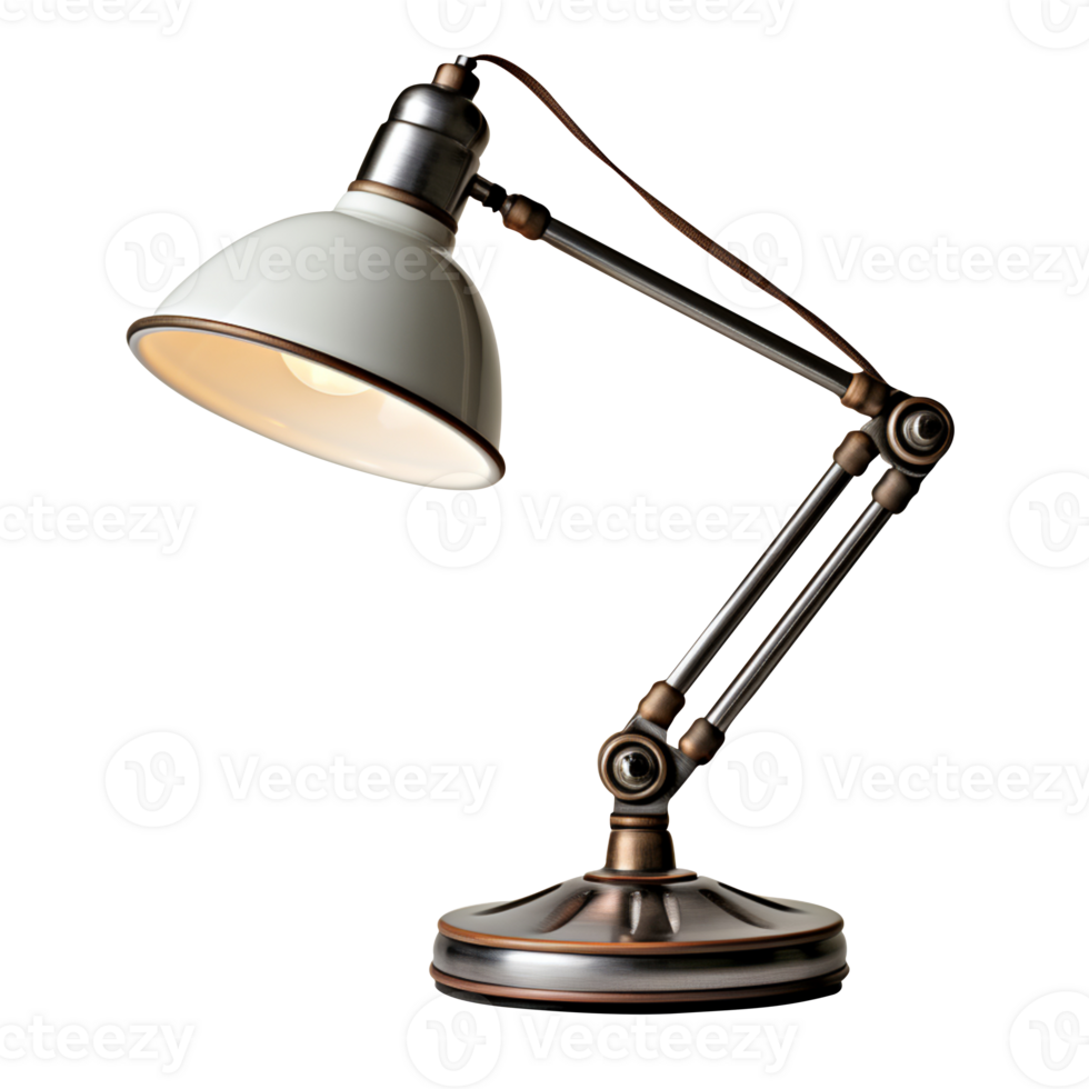 AI generated Table or desk lamp isolated on transparent background png