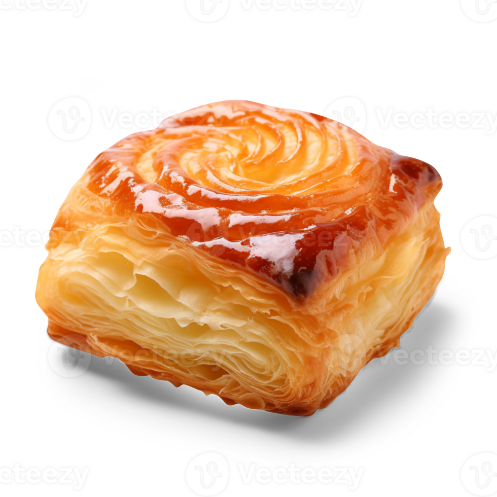 AI generated Danish pastry isolated on transparent background png