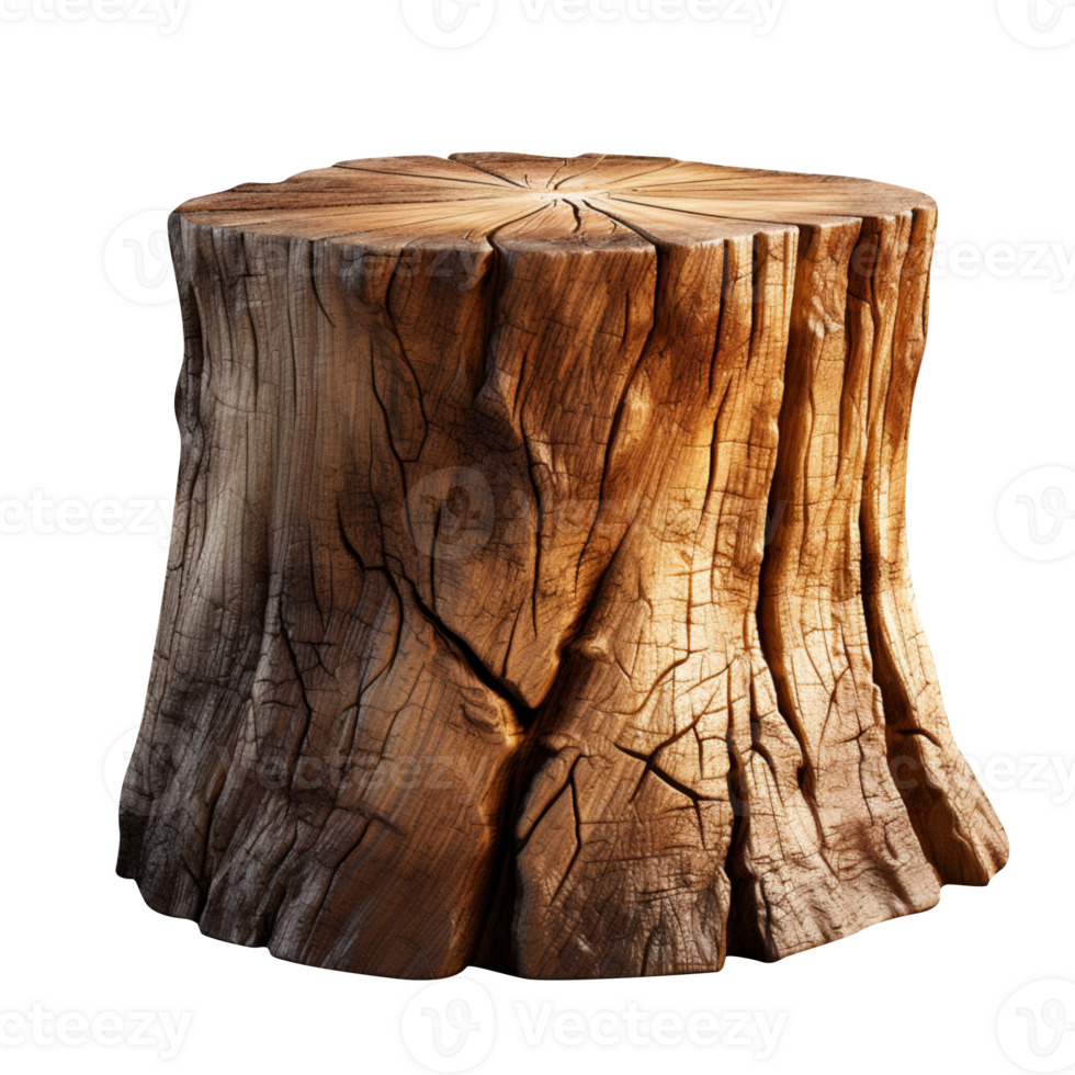 AI generated Wooden podium isolated on transparent background png