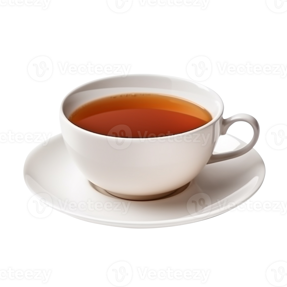 AI generated A cup of tea isolated on transparent background png