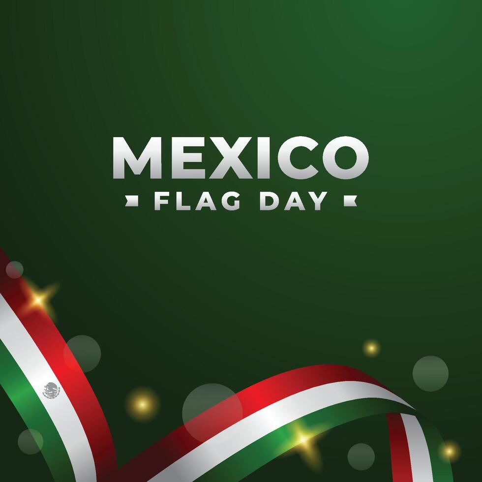 bandera día mexico diseño ilustración colección vector