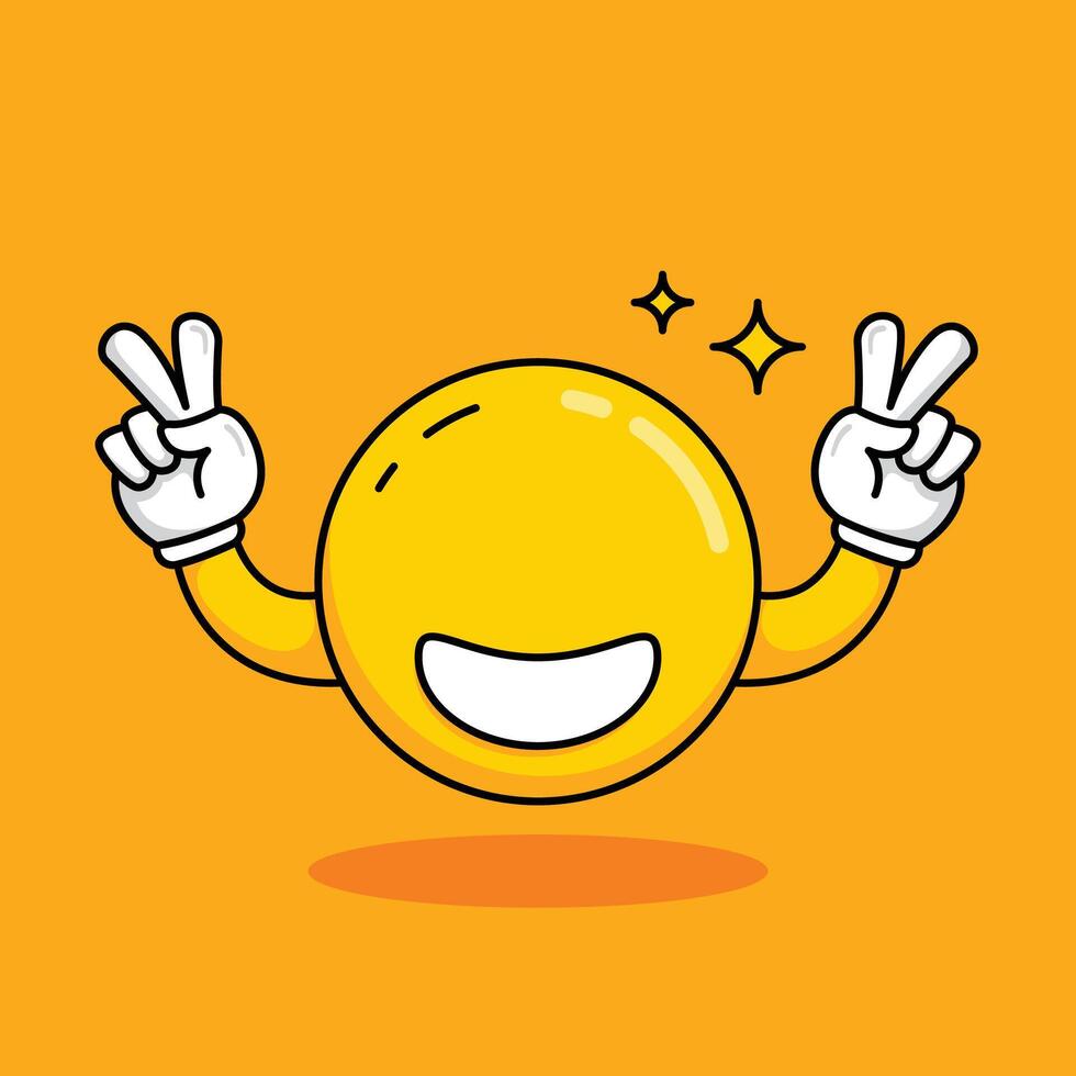 world happiness day illustration with groovy style vector