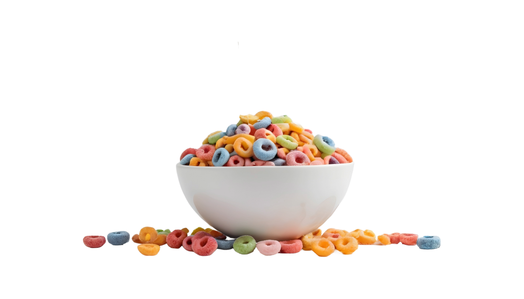 ai generiert Obst Müsli im Bogen isoliert auf transparent Hintergrund. kostenlos png