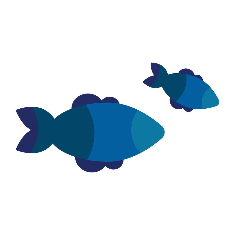 plano pescado vector