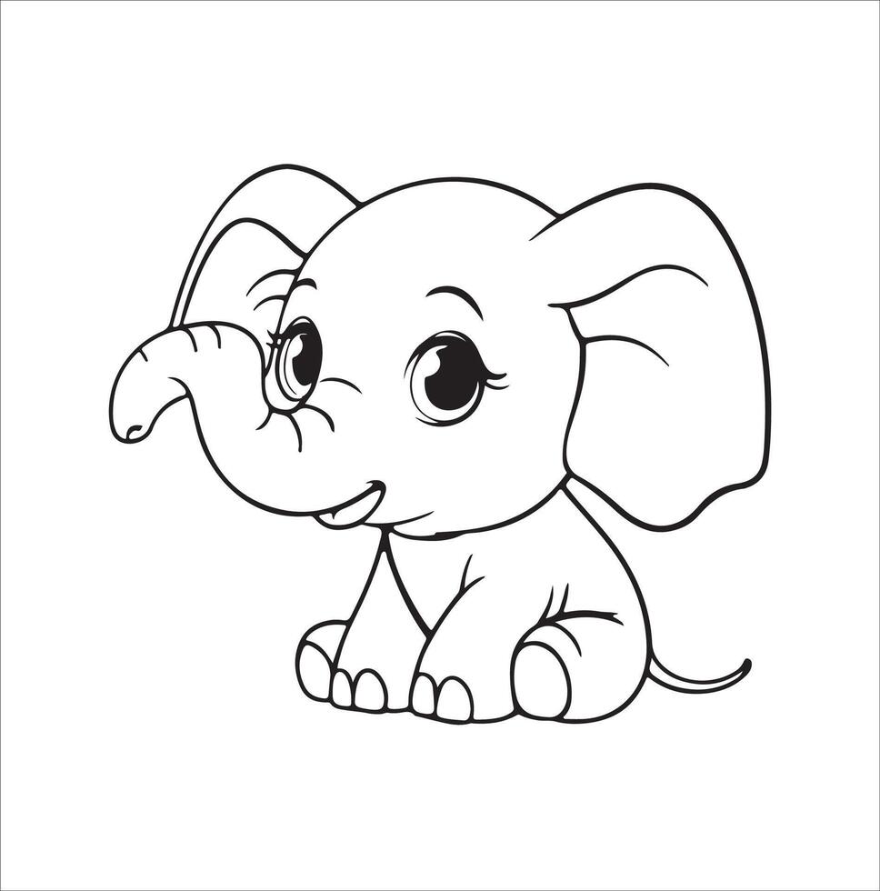 Elephant Silhouettes Vector