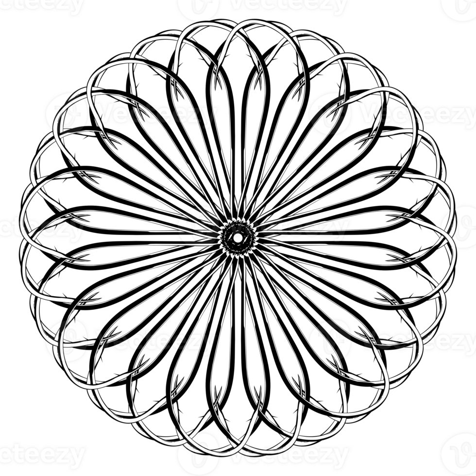 konstnärlig cirkel form skapas från fiske krok silhuett sammansättning, kan använda sig av för logotyp gram, dekoration, utsmyckad, konst illustration eller grafisk design element. formatera png