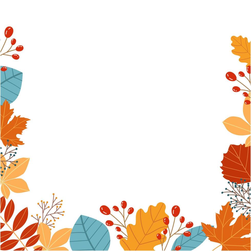 Hola otoño vector ilustración