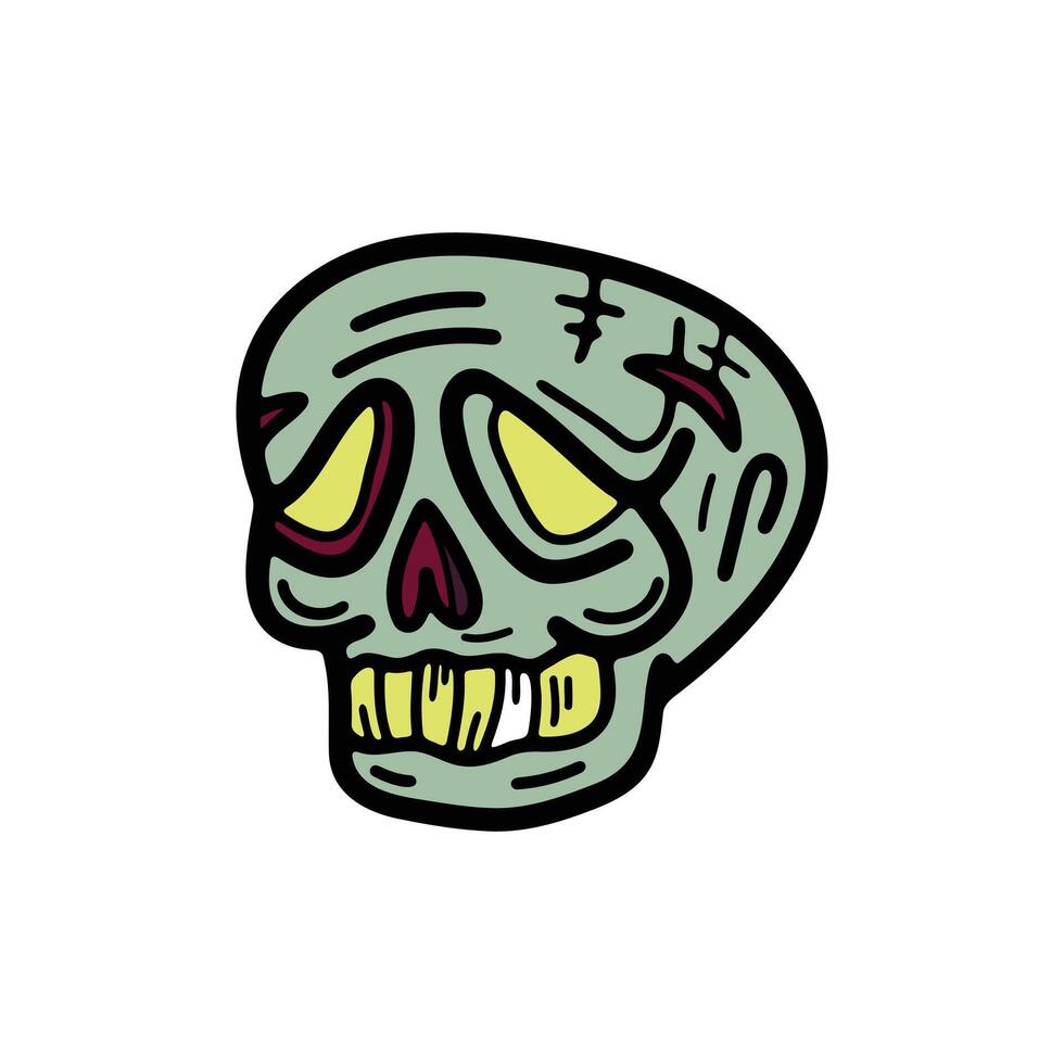 aislar zombi personaje en antecedentes vector