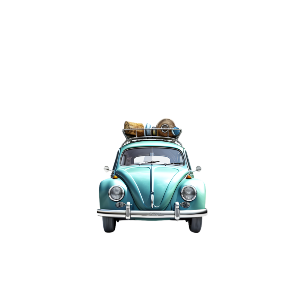 AI generated Road Trip Car on transparent background PNG image