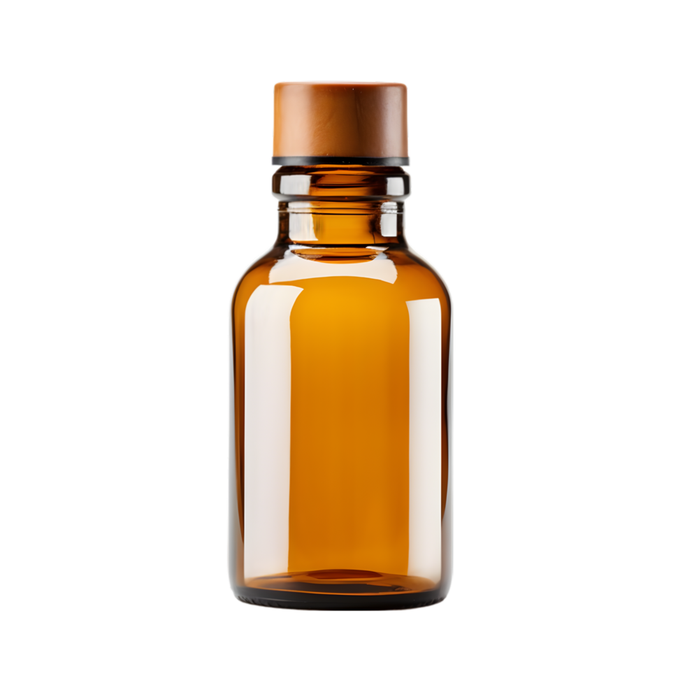 AI generated bottle of medicine on transparent background PNG image