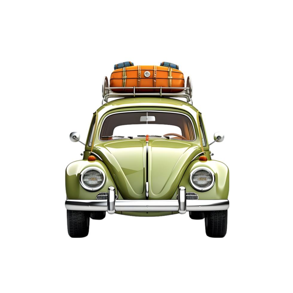 AI generated Road Trip Car on transparent background PNG image