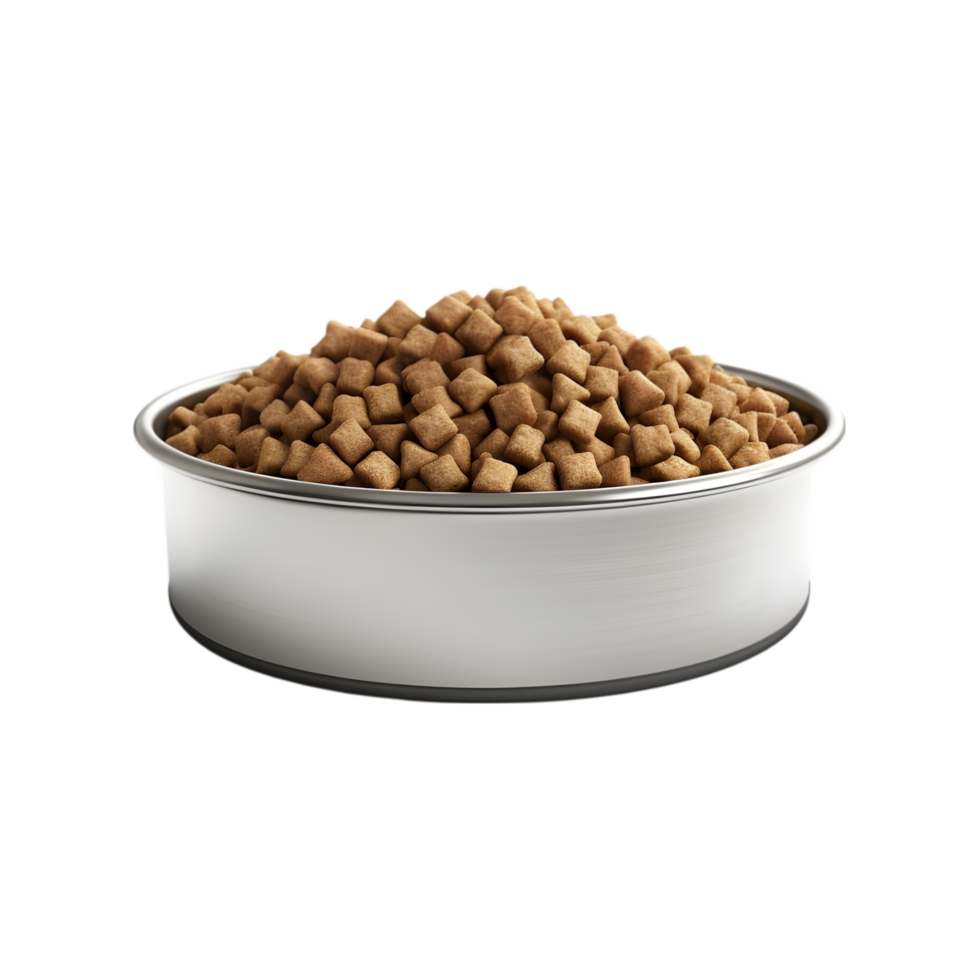 AI generated Pet Food Bowl on transparent background PNG image