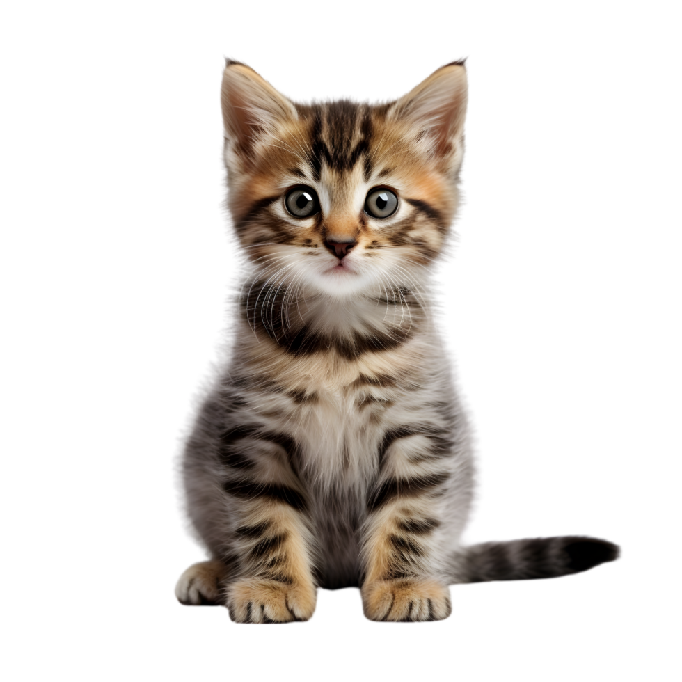 AI generated shorthair cat on transparent background PNG image