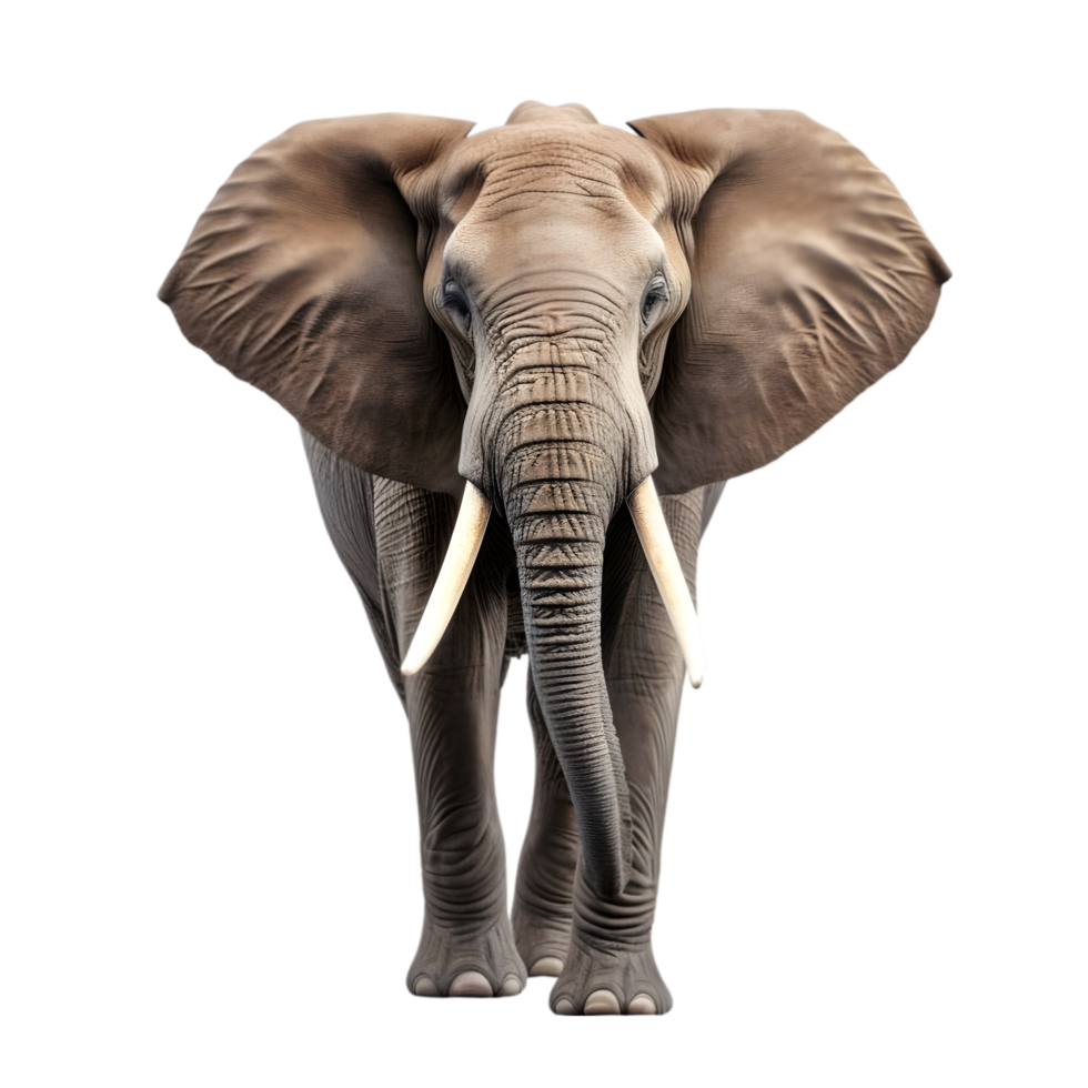 AI generated elephant on transparent background PNG image