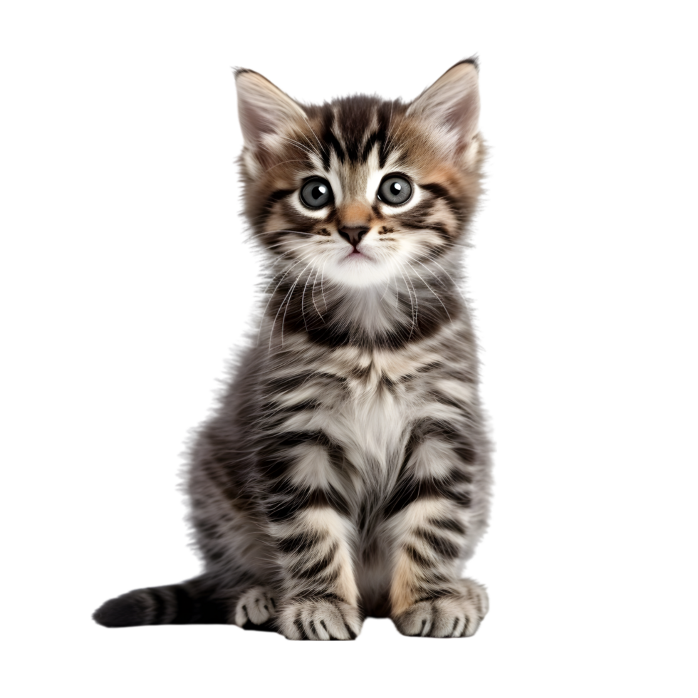 AI generated shorthair cat on transparent background PNG image