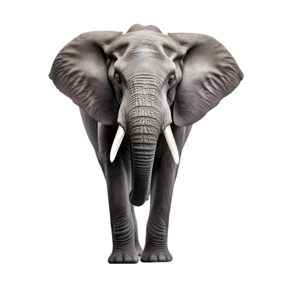 AI generated elephant on transparent background PNG image