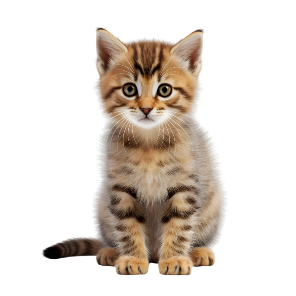 AI generated shorthair cat on transparent background PNG image