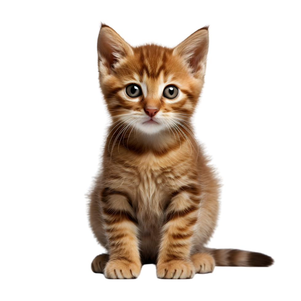 AI generated shorthair cat on transparent background PNG image