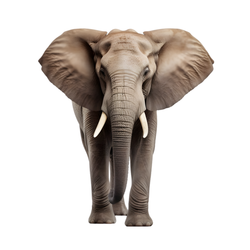 AI generated elephant on transparent background PNG image