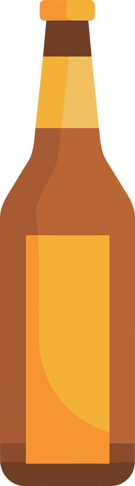 Bottle of beer icon, vector illustration. Flat design style.