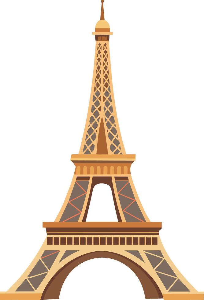 Vector Eiffel Tower Hand Drawn Illustration Design