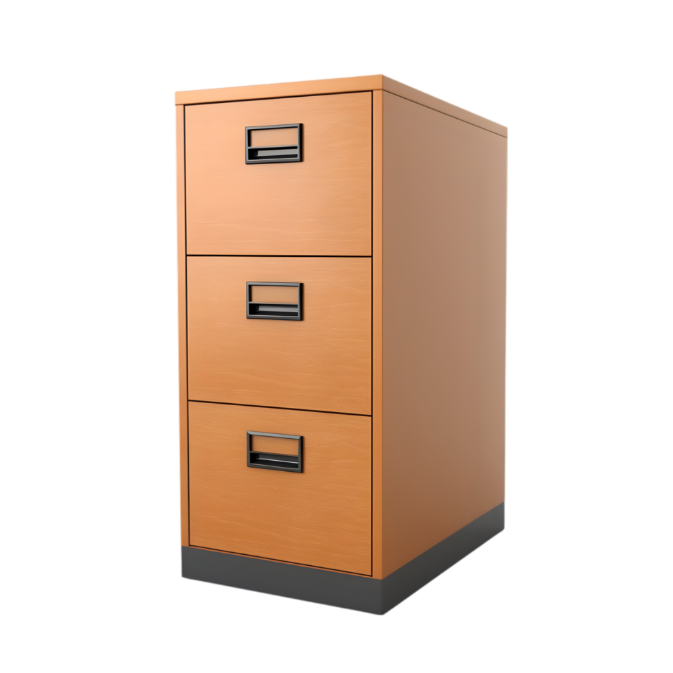 AI generated File cabinet locker on transparent background PNG image