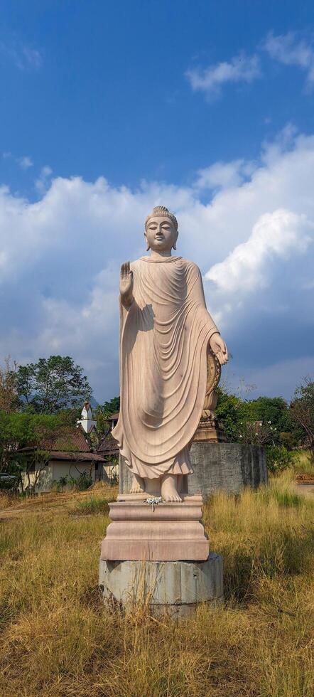 stone Buddha standing statue photo
