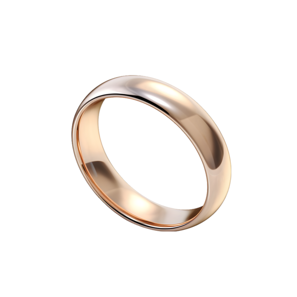 AI generated Wedding Ring on transparent background PNG image