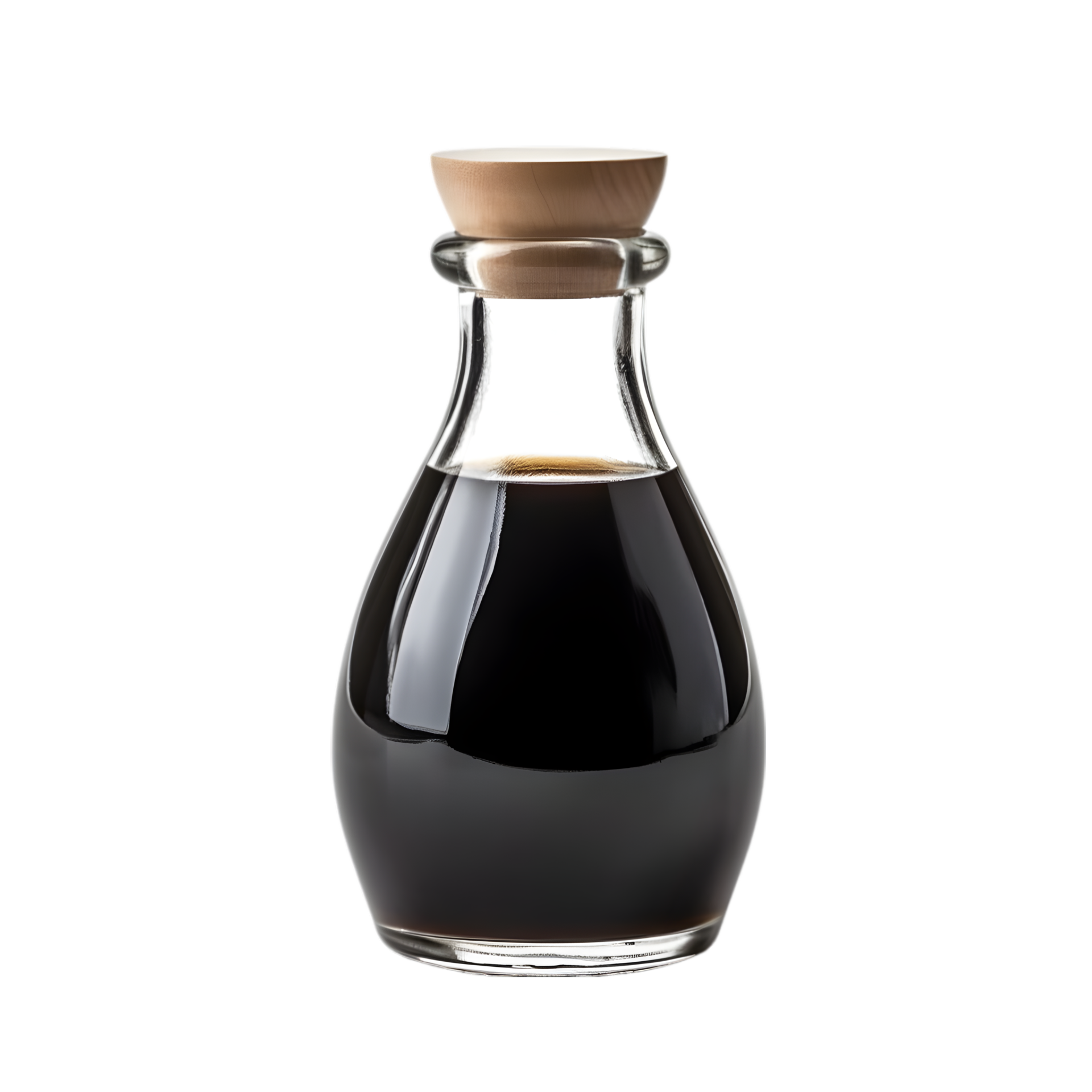 AI generated soy sauce bottle on transparent background PNG image