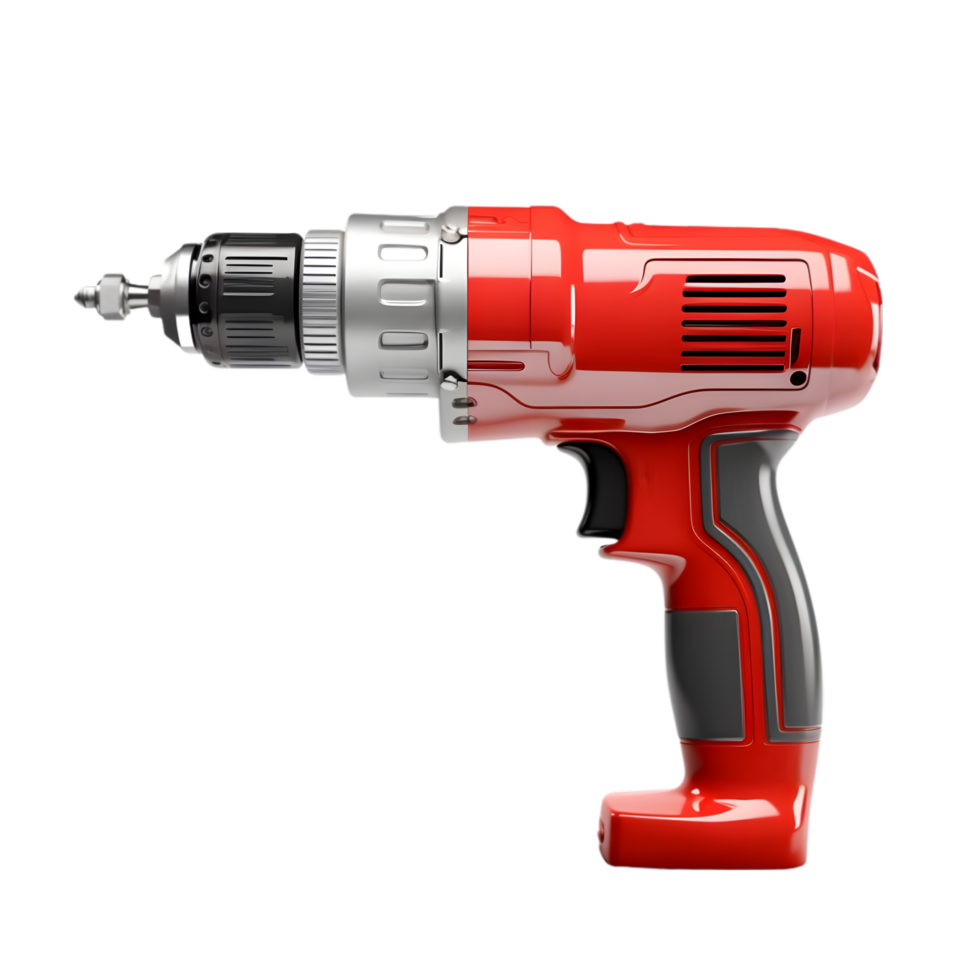 AI generated Drill Machine on transparent background PNG image