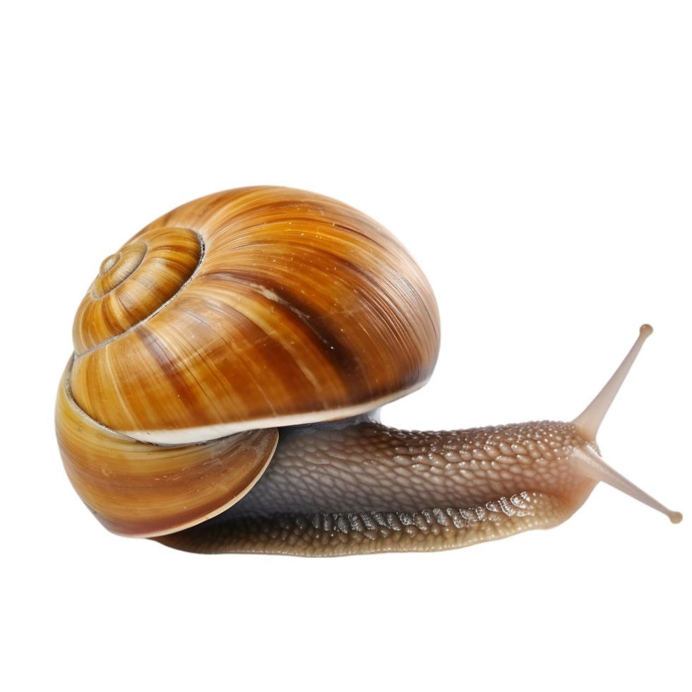 AI generated snail on transparent background PNG image