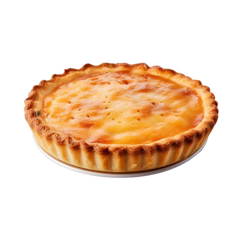 AI generated apple pie  on transparent background PNG image