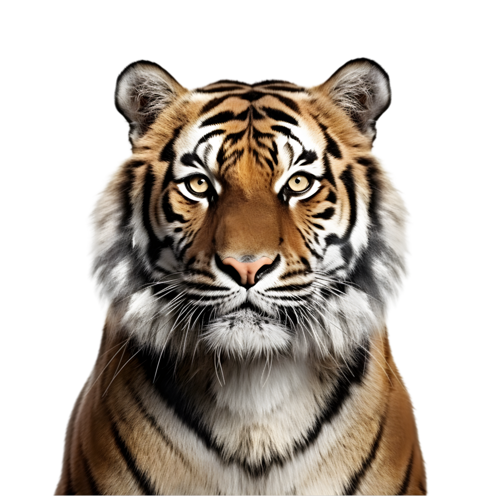 ai genererad tiger på transparent bakgrund png bild