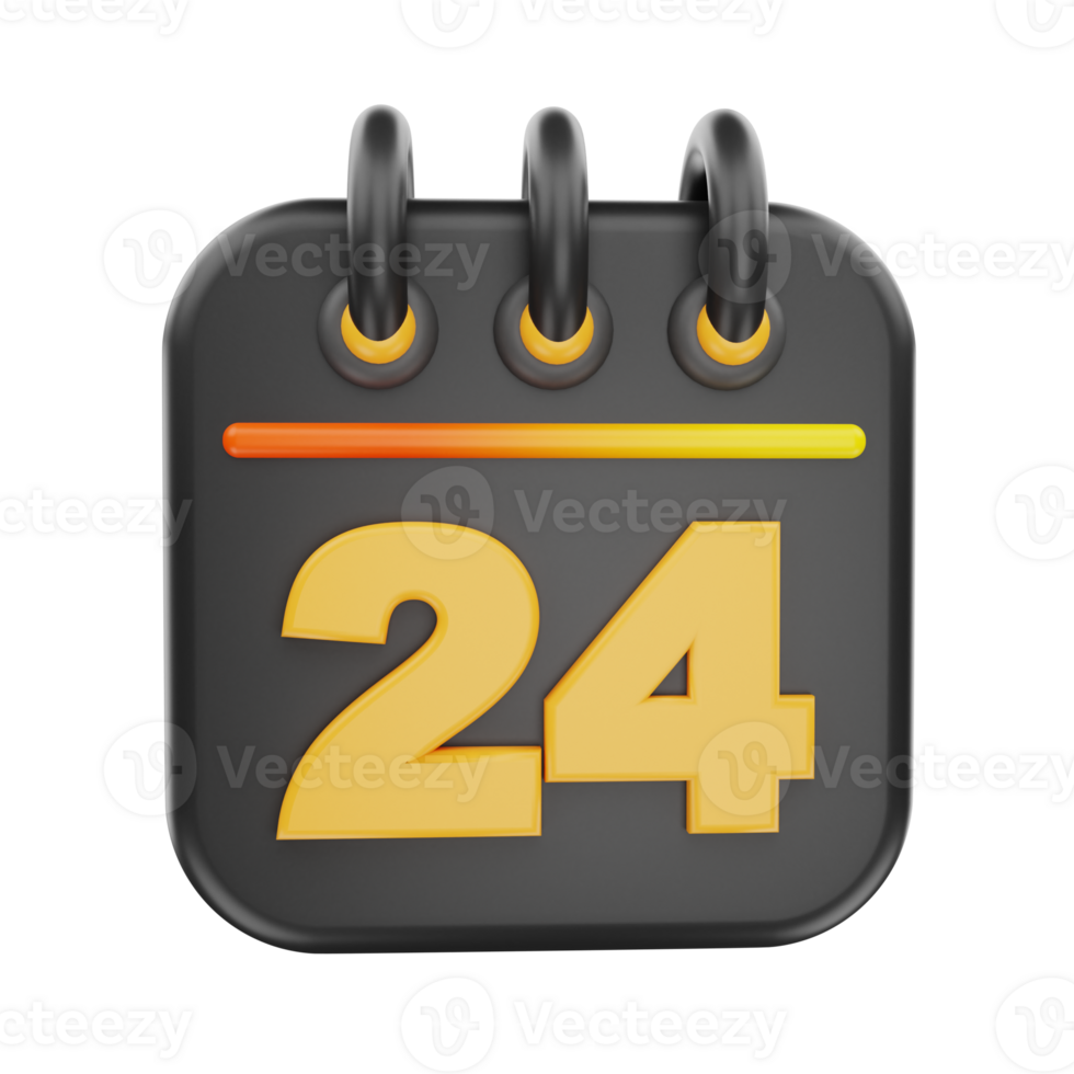 3d rendering calender icon object png