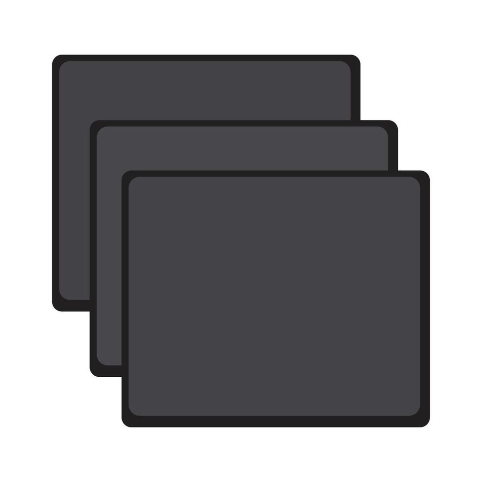 Mousepad Vector Icon Set with Graphics