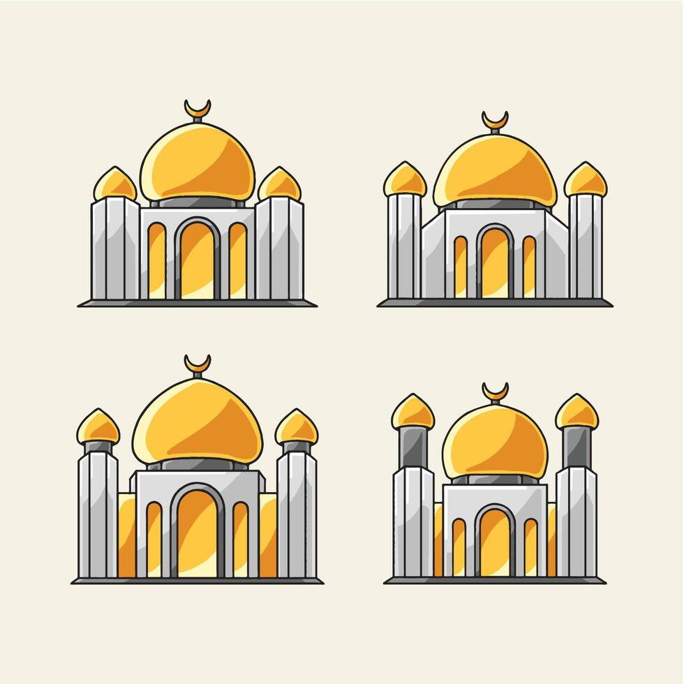 Mosque Ramadhan vectors