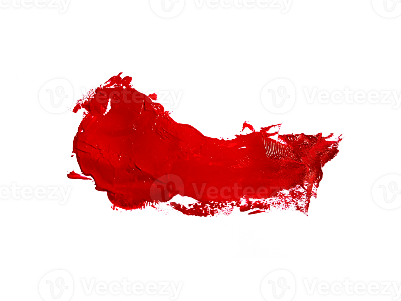 Red brush stroke, transparent background png