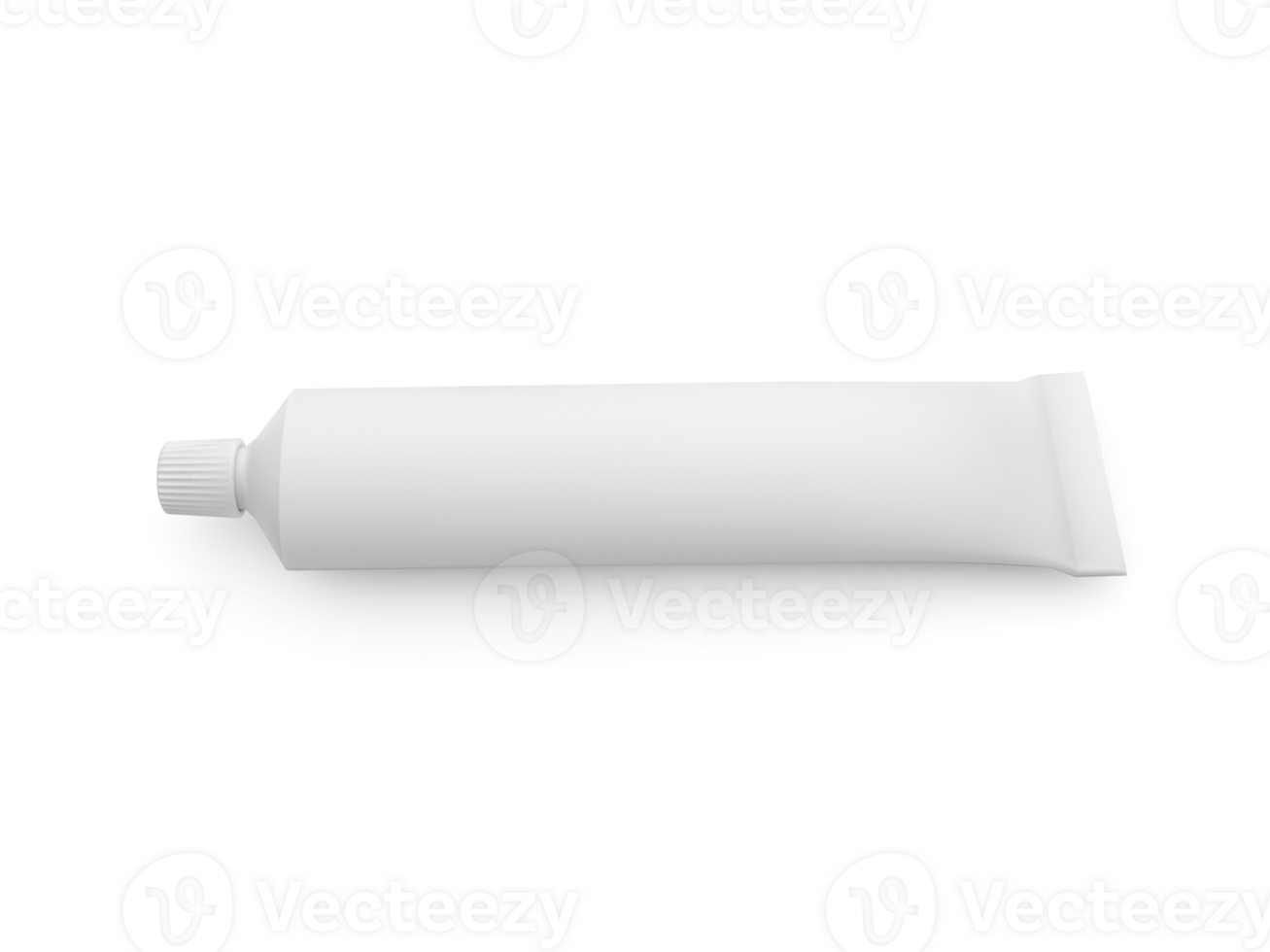 Tube of toothpaste or cream, transparent background png