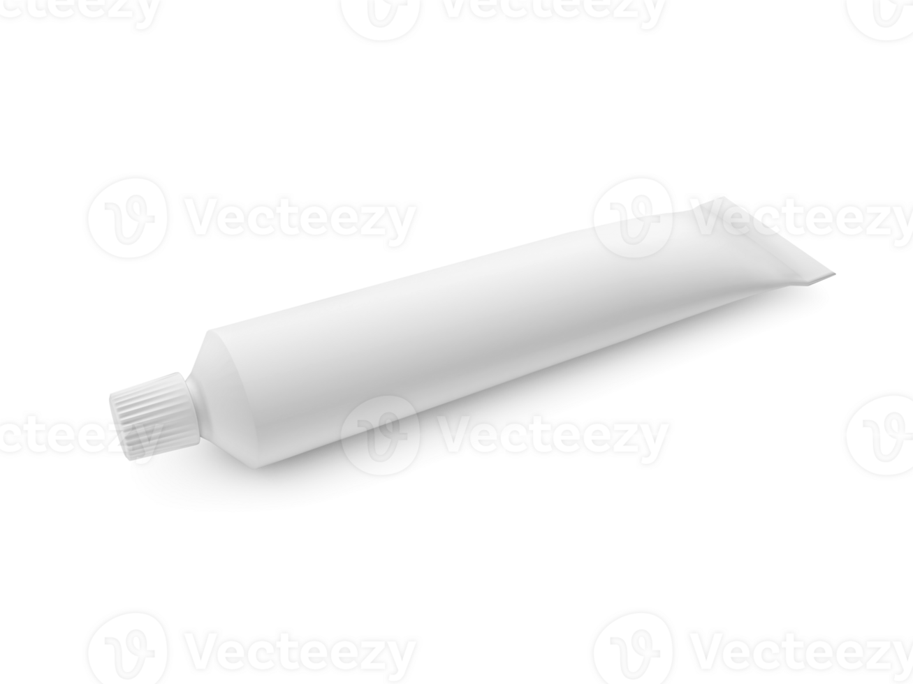Tube of toothpaste or cream, transparent background png