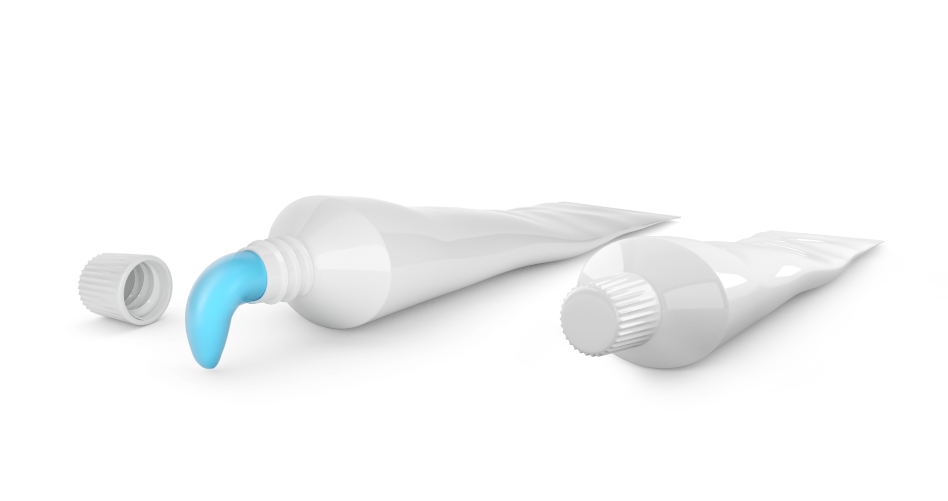 tube of toothpaste and Squeeze toothpaste out of a toothpaste tube