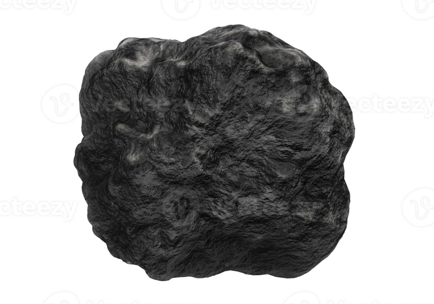 Very big and beautiful black rocks, transparent background png