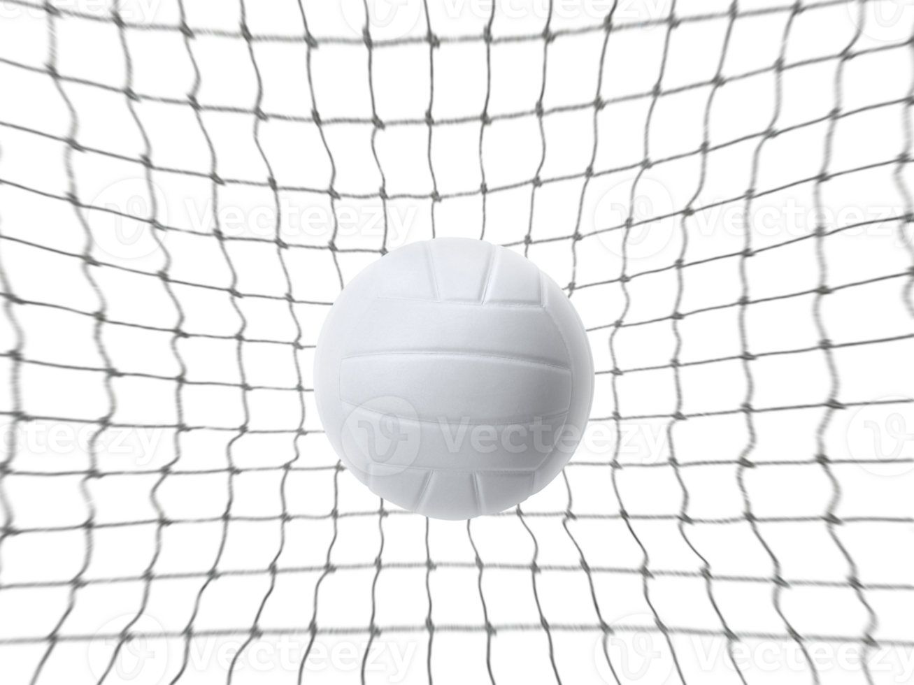 volleyball in the net, transparent background png
