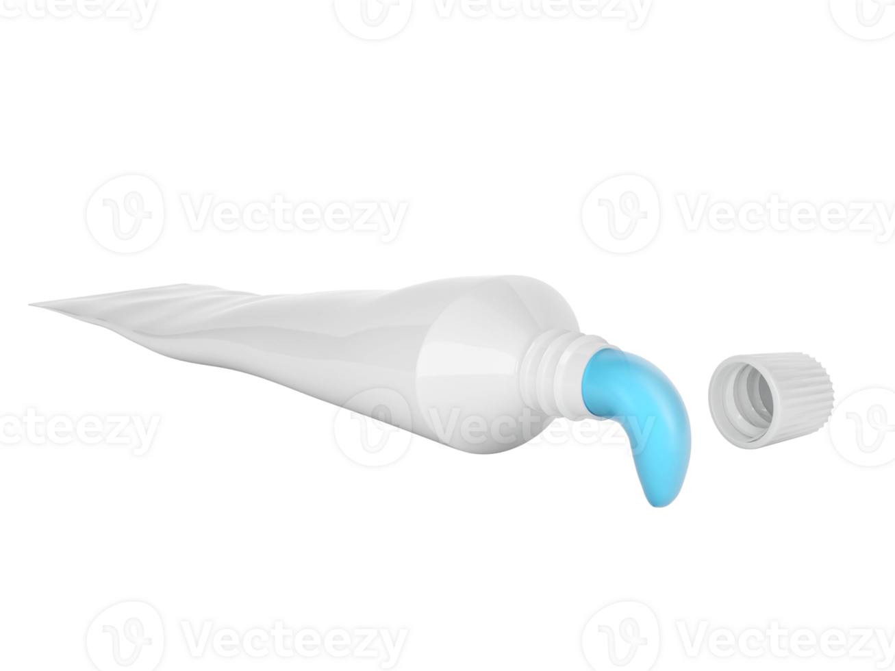 Squeeze toothpaste out of a toothpaste tube, transparent background png
