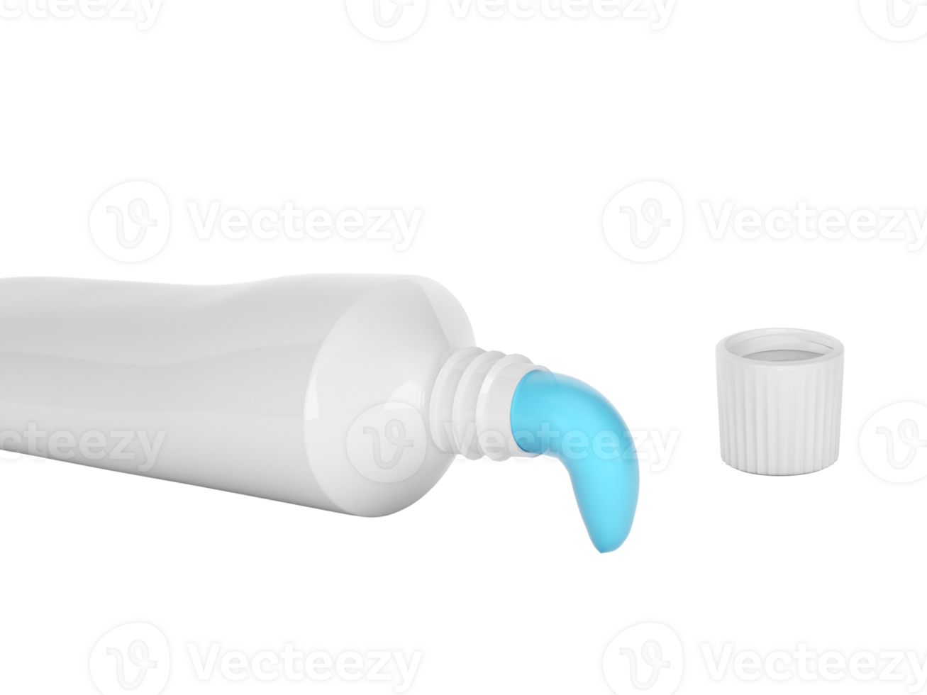 Squeeze toothpaste out of a toothpaste tube, transparent background png