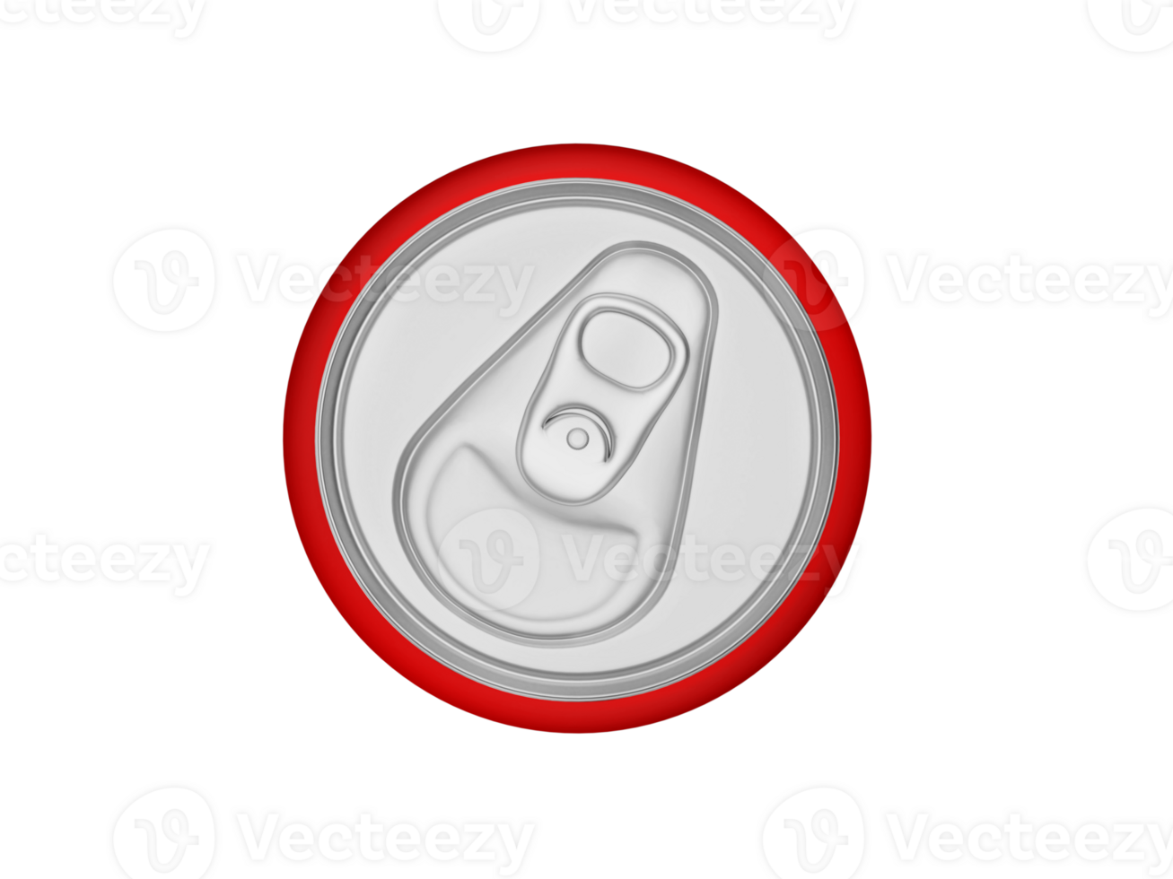 Top view of aluminium cans, transparent background png