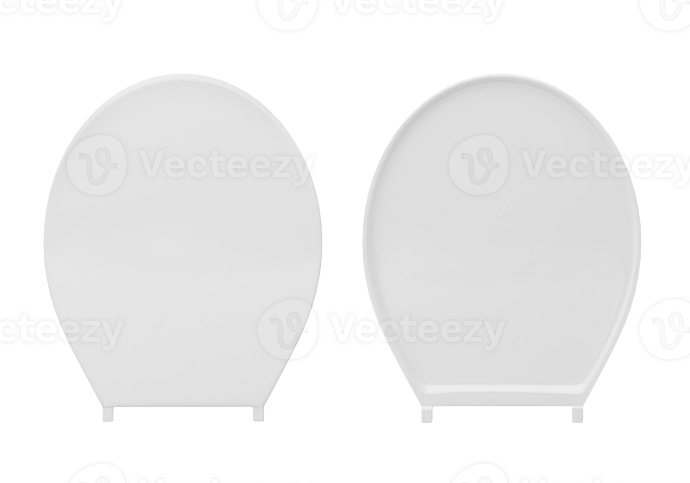 White lid for toilet seat, transparent background png