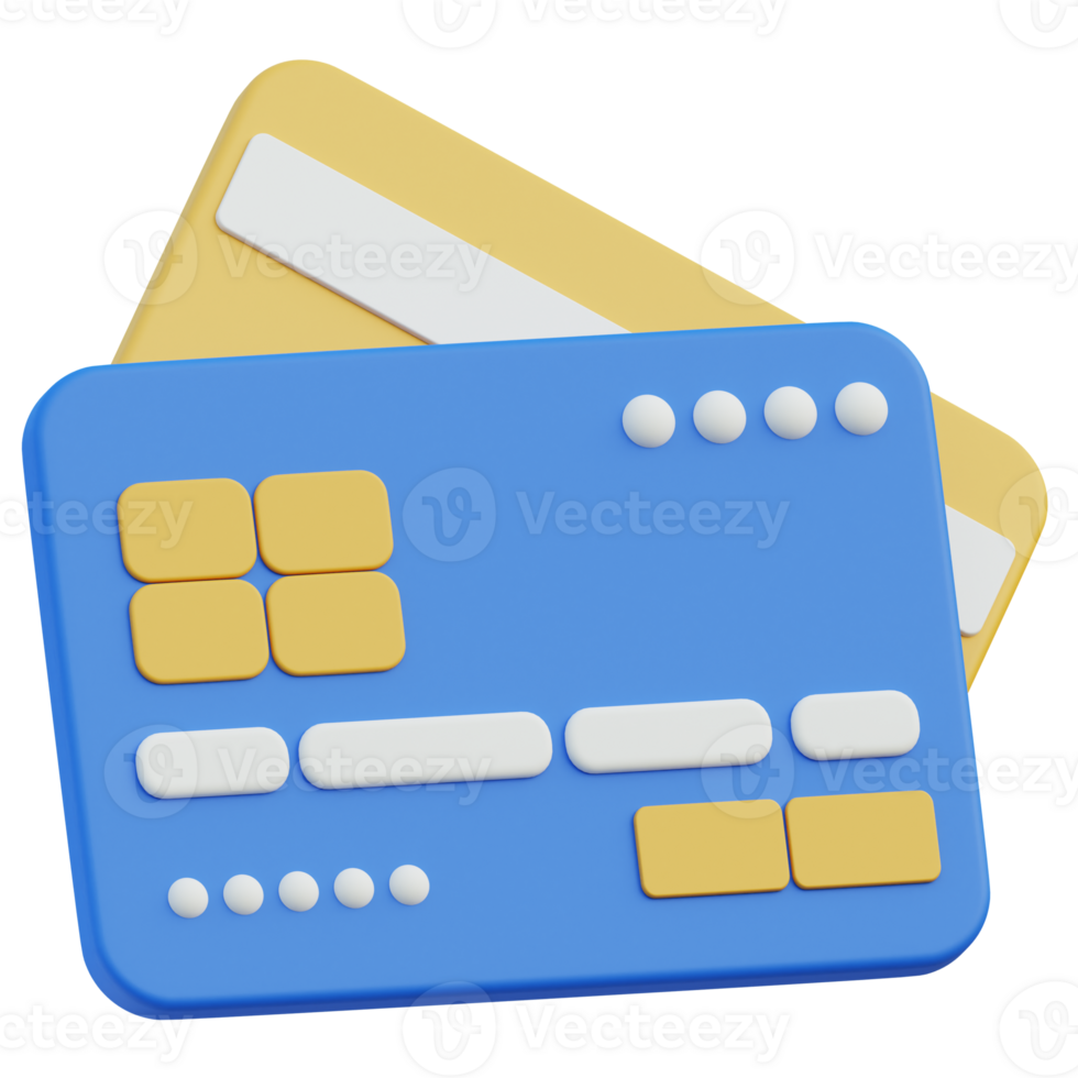 Card Credit 3D icon design for poster banner png