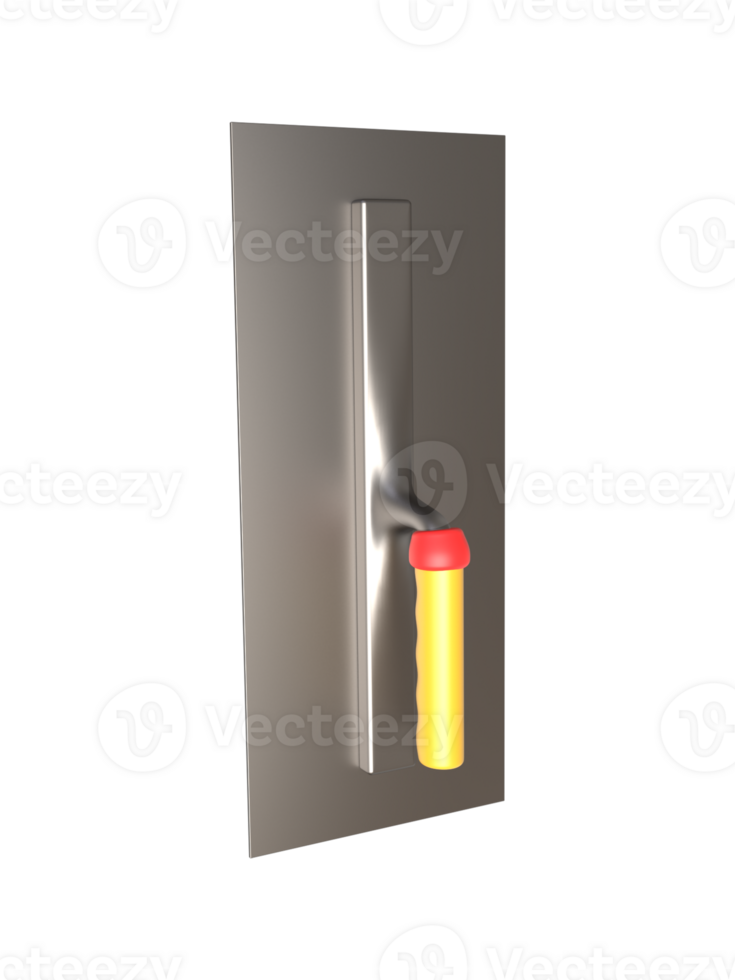 3d réaliste maçonnerie truelle outil le rendu png